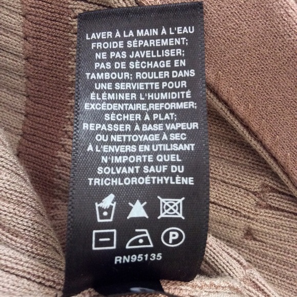 LAFAYETTE 148 BROWN TAN STRIPED CARDIGAN SIZE SMALL - Picture 8 of 8